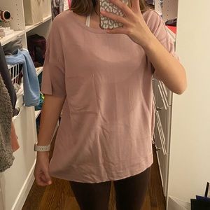 light pink oversized lizard thicket top